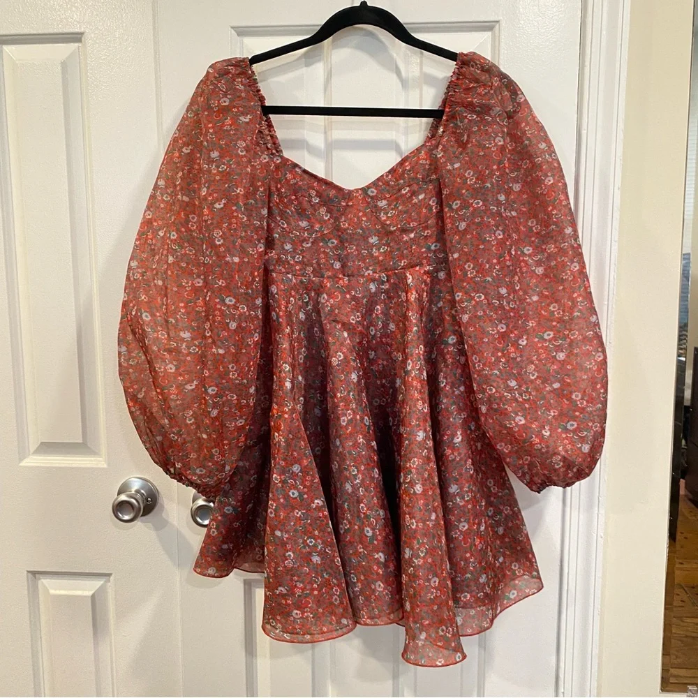 Selkie Crimson Princess Dress - Picture 2 of 5